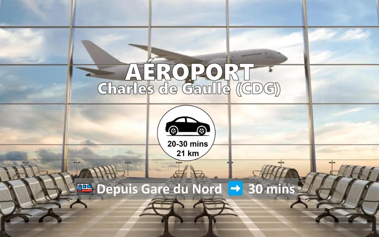 Room & Parking In Shared Appartment With Proprietor L 25 Mins From Paris Gare Du Nord, Cdg Airport & Stade De France Montmagny Экстерьер фото