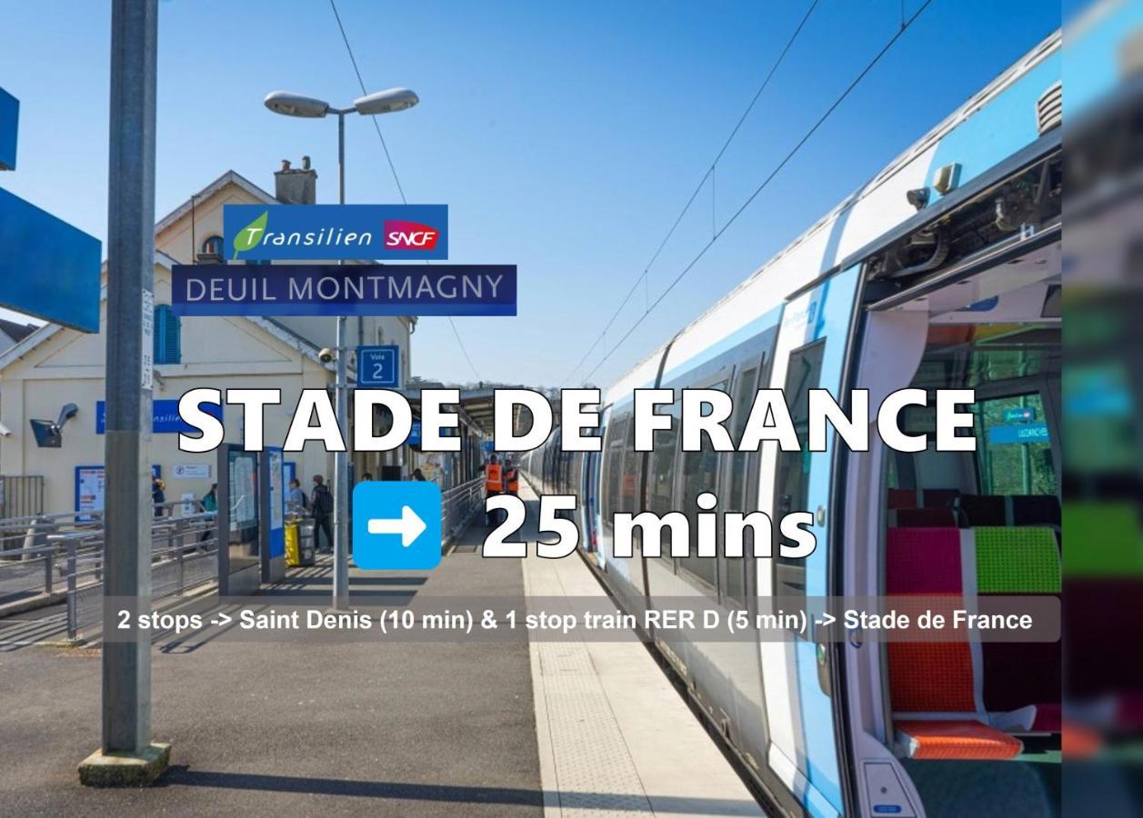 Room & Parking In Shared Appartment With Proprietor L 25 Mins From Paris Gare Du Nord, Cdg Airport & Stade De France Montmagny Экстерьер фото